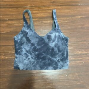 lululemon, align tank, size 6, diamond dye pitch grey graphite grey